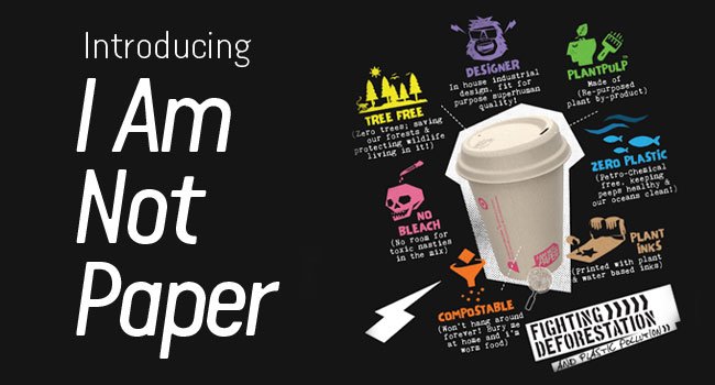 We're making the switch to plastic-free, paper-free cups!