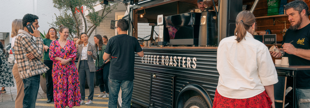 Flex Catering Landing Page - Axil Coffee